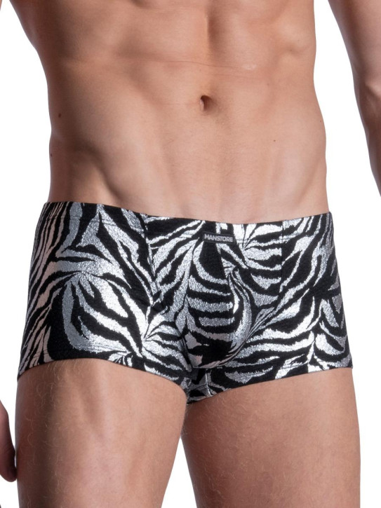 MANSTORE M2105 Nightclub Micro Pants silver/black (95% Polyester, 5% Elasthan)