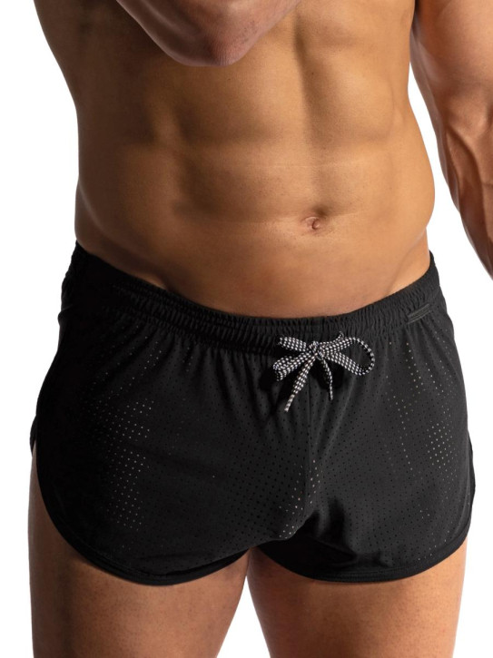 MANSTORE M2412 Sprint Shorts black (75% Polyamid, 25% Elasthan) S