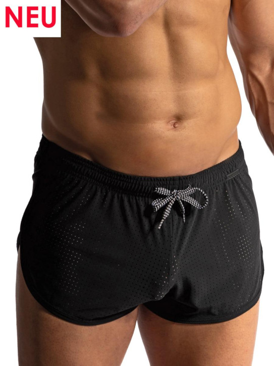 MANSTORE M2412 Sprint Shorts black (75% Polyamid, 25% Elasthan)