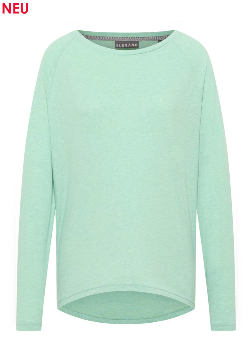 ELBSAND Tira Longsleeve mellow mint melange (50% Baumwolle, 50% Polyester)