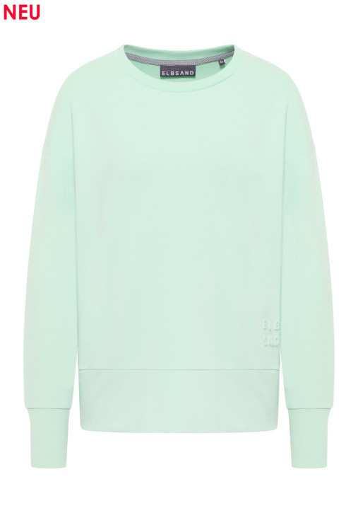 ELBSAND Tove Sweatshirt mellow mint (82% Baumwolle, 14% Polyester, 4% Elasthan)