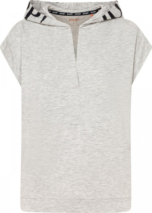 JOOP! Sporty Elegance Shirt mit Kapuze grey melange (95% Viskose, 5% Elasthan)