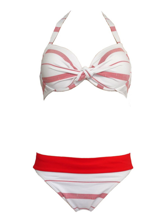 WASSERSTOFF 43 946 Shell Butterfly Bikini New Stripes (93% Polyamid, 7% Elasthan)