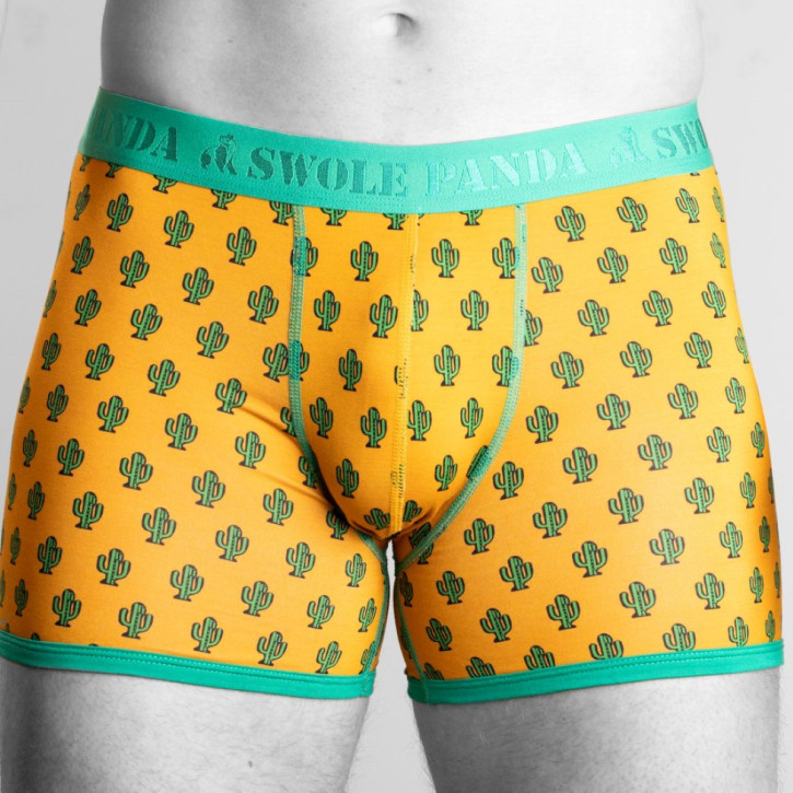 Swole Panda Cactus Bamboo Boxers (95% Bamboo-Viskose, 5% Elasthan) M