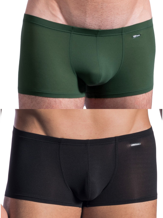 Olaf Benz RED0965 "Phantom" 2PACK Minipants moss+black (72% Polyamid, 28% Elasthan)