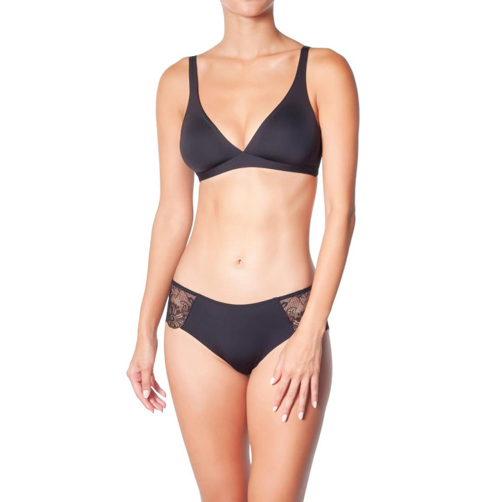 huit8 GRAND JEU Triangle BH schwarz (73% Polyamid, 26% Elasthan, 1% Polyester) 70A