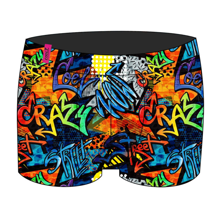 cool7 BRIGHT GRAFFITI Boxer + Socken Set (95% Baumwolle, 5% Elasthan) S