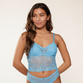 LingaDore Daily Lace Bralette bonnie blue (87% Polyamid, 13% Elasthan) L