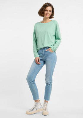 ELBSAND Tira Longsleeve mellow mint melange (50% Baumwolle, 50% Polyester) L