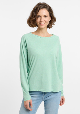 ELBSAND Tira Longsleeve mellow mint melange (50% Baumwolle, 50% Polyester) M