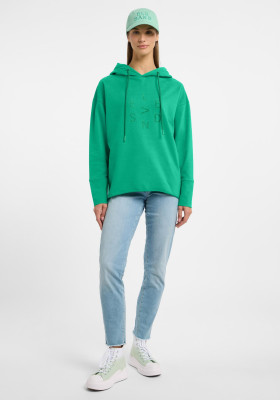 ELBSAND Dana Hoodie kelly green (95% Baumwolle, 5% Elasthan) L