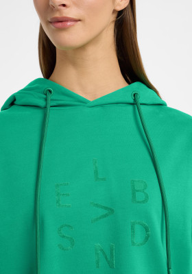 ELBSAND Dana Hoodie kelly green (95% Baumwolle, 5% Elasthan) L