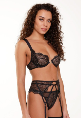 LingaDore 7508 String schwarz (75% Polyamid, 21% Elasthan, 4% metallisch) XL