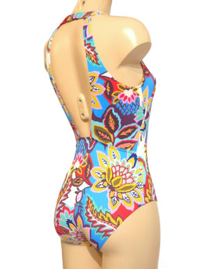 WASSERSTOFF 43 438 Badeanzug Sophisticated Barbados colorful (80% Polyamid, 20% Elasthan) 42/XL