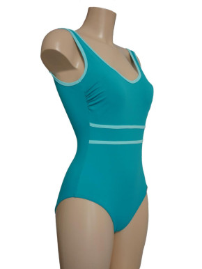 WASSERSTOFF 43 402 Badeanzug Sportivo season 2024 - aqua green-agua (80% Polyamid, 20% Elasthan) 42/XL / aqua green