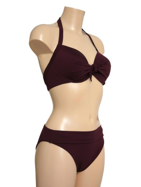 WASSERSTOFF 43 952 Shell Butterfly Bikini True Love uni verschiedene Farben (80% Polyamid, 20% Elasthan) 38D / vino