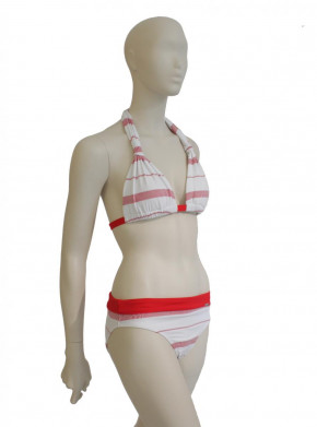 WASSERSTOFF Triangelo Bikini New Stripes white-red 43 945 (93% Polyamid, 7% Elasthan) 40/L