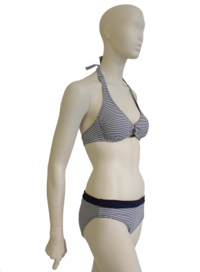 WASSERSTOFF Neckring Bikini St. Tropez marine-cream 43950-B (92% Polyamid, 8% Elasthan) 38/M